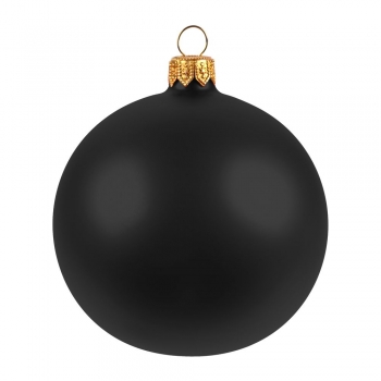 Елочный шар Gala Matt в коробке, 8,5 см, черный