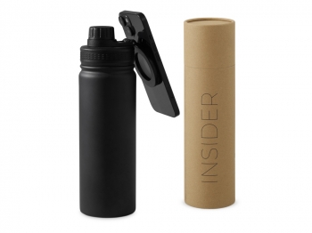 Вакуумная термобутылка с magsafe-держателем "INSIDER", 600 мл, черный