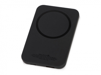 Магнитный беспроводной внешний аккумулятор "MagnetIQ", 5000 mah, 10 W, черный