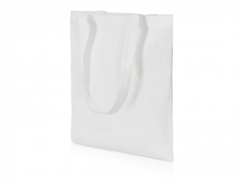 Сумки хлопок 90%, плотность 180 г, грузоподъемность 10 кг, размер 38х42 см, ручки 3х65 см с доп. швом, белый