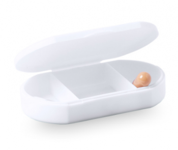 Витаминница TRIZONE, 3 отсека, 6 x 1.3 x 3.9 см, пластик, белая