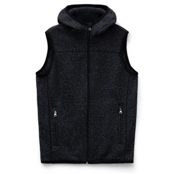 Жилет с капюшоном унисекс Gotland, черный