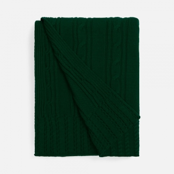 Плед Remitti, темно-зеленый (хвойный)