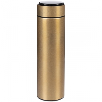 Смарт-бутылка с заменяемой батарейкой Long Therm, золотистая
