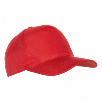 Бейсболка STAN 5 клиньев полиэстер 150, 10P, Красный,  (14)  (56-58/ONE SIZE)