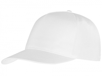Бейсболка "Poly" 5-ти панельная, белый (Р)