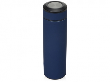 Термос «Confident» с покрытием soft-touch 420мл, темно-синий (Р)