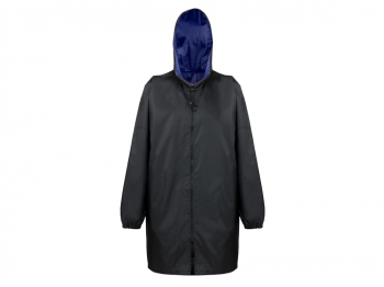 Дождевик «Bi-color» унисекс, синий классический/черный