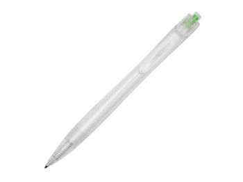 Шариковая ручка Honua из переработанного ПЭТ , прозрачный/зеленый