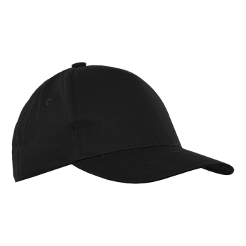 Детская бейсболка STAN 5 клиньев хлопок 150, 10J, Чёрный,  (20)  (52-54/ONE SIZE)