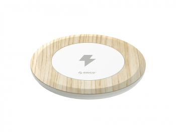 Зарядное устройство беспроводное Orico WOC1 (серебристый-дерево)