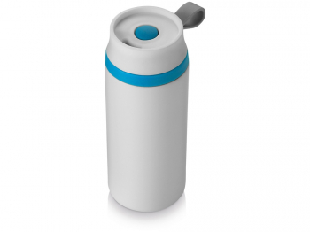 Термостакан герметичный "Flow", белый/зеленый