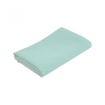 Полотенце вафельное «Деметра», малое, голубое (голубая мята)