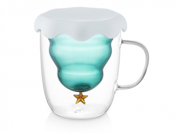 Кружка с двойными стенками с елочкой внутри "Winter Wonderland"