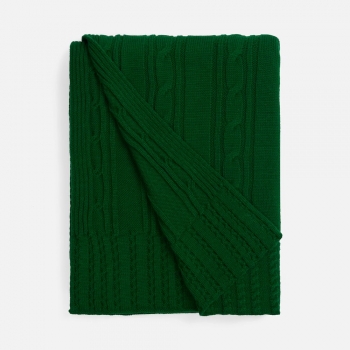 Плед Remitti, глубокий зеленый