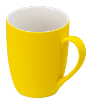 Кружка с покрытием soft-touch C1, черный