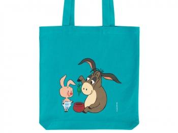 Сумка из плотного хлопка «Винни-Пух», 220 г/м2, бирюзовый 320C NEW