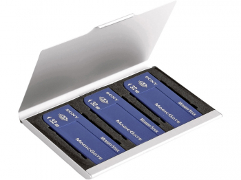 Футляр для хранения карт памяти, серебристый (Р)