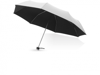 Зонт складной "Линц", механический 21", серебристый (Р)