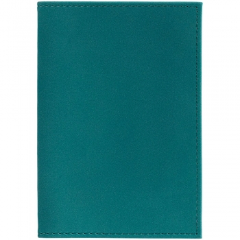 Обложка для паспорта Nubuk, бирюзовая