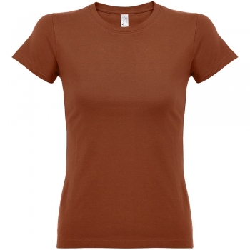 Футболка женская Imperial Women 190, коричневая (терракотовая)