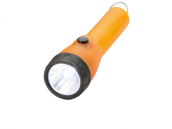 Фонарь "Subra" с кольцом для ключей, оранжевый