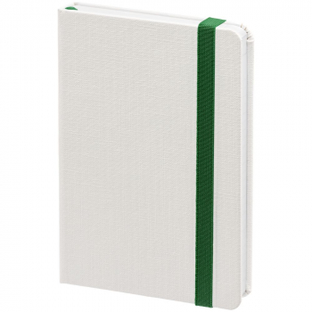 Блокнот Tex Mini, белый с зеленым