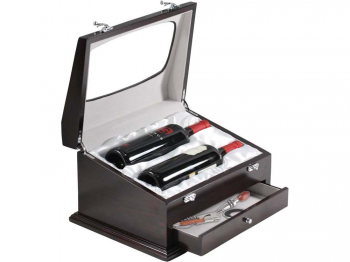 Шкатулка для вина «Ларец Изабеллы», темно-коричневый (Р)