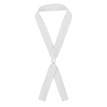 Промо-браслет MENDOL, 34,5х1,2см, белый, полиэстер