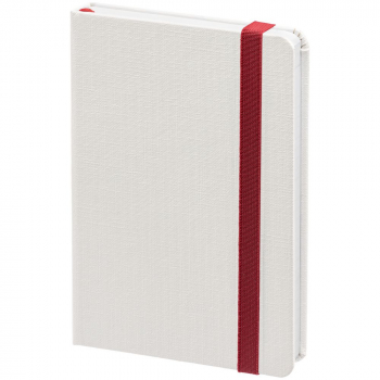 Блокнот Tex Mini, белый с красным