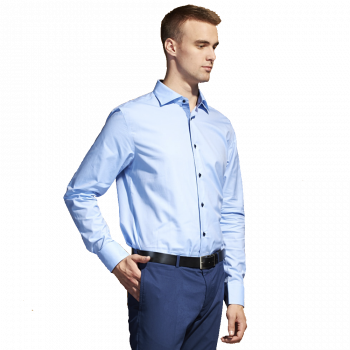 Сорочка мужская 46_Светло-голубой (104) (S/46)