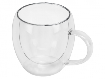 Кружка с двойными стенками «Mont Blanc» полукруглый, с ручкой 250 мл (Р)