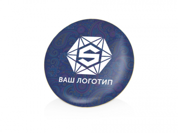 Значок металлический «Круг», золотистый