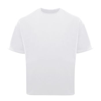 Футболка унисекс оверсайз STAN хлопок/спандекс 260, 41, Белый,  (10/1)  (46/S)