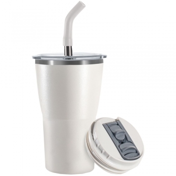 Термостакан Sapporo, белый (молочный)