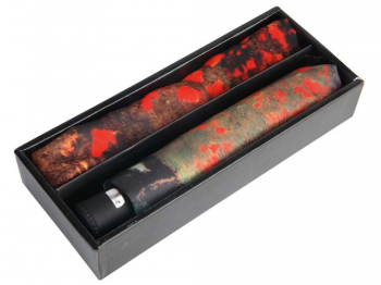 Набор: платок, складной зонт «Моне. Поле маков», красный/зеленый (Ou)