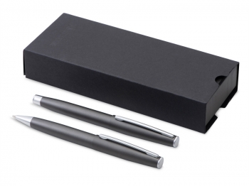Сет ручек "Roosevelt" шариковая и роллер, цвет оружейной стали