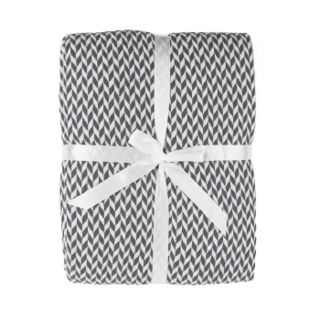 Плед "Village", серый, акрил 100%, 220 гр/м2, 130*150 см