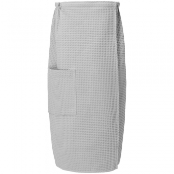 Килт вафельный женский Onsen, светло-серый, единый размер