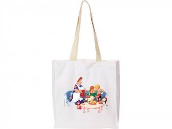 Сумка 250 г/м2 с донной складкой "Карлсон", белый