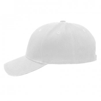 Бейсболка "Smart Sandwich", 6 клиньев, металлическая застежка, бел.-бел, 100% хлопок, 370 г/м2