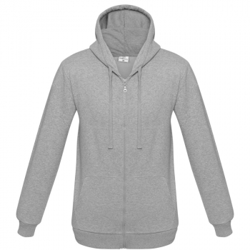 Толстовка на молнии с капюшоном Unit Siverga Heavy, серый меланж
