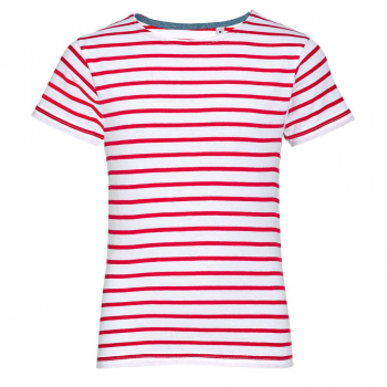 Футболка детская Miles Kids белая с красным