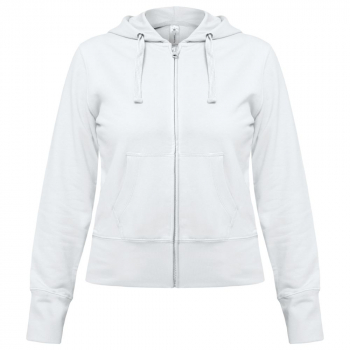 Толстовка женская Hooded Full Zip белая