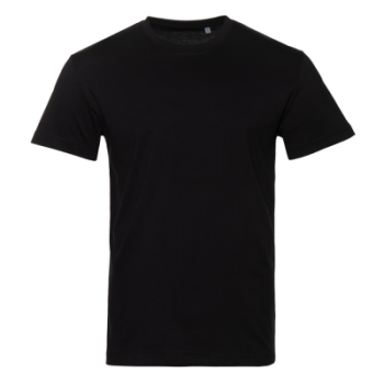 Футболка унисекс хлопок 150, 52, Чёрный,  (20)  (50/L)