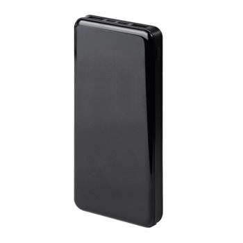 Универсальный аккумулятор Sleek 10 (10000 мАч), черный, 14х6.8х1,5 см