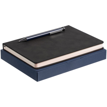 Набор Magnet с ежедневником, черный с синим