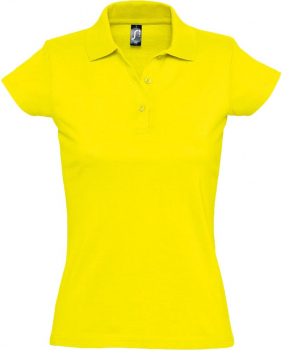 Рубашка поло женская Prescott Women 170, желтая (лимонная)