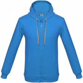 Толстовка с капюшоном на молнии Unit Siverga Heavy, бирюзовая