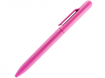 Ручка пластиковая шариковая FAMILY SOFIA, soft touch (Розовый)